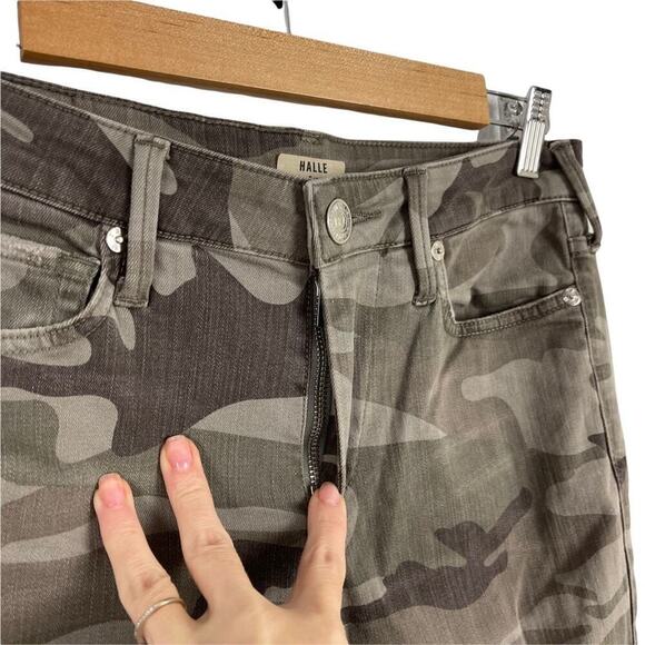 True Religion Halle Mid Rise Super Skinny Jeans In Destroyed Distressed Camo 27 - Picture 3 of 14